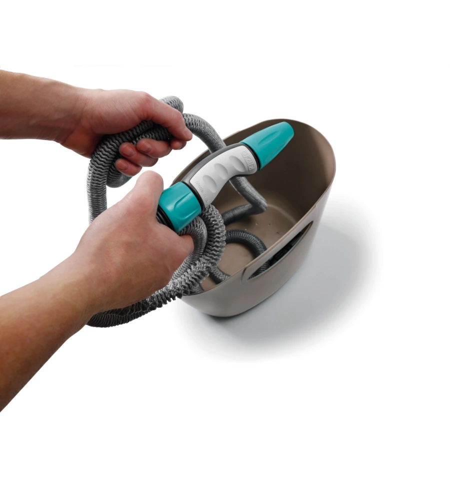 Kit tubo auto estensibile g.f. "aquapop" tortora 15 m